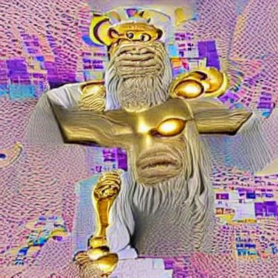 Mystical Deity Image Generated by AI