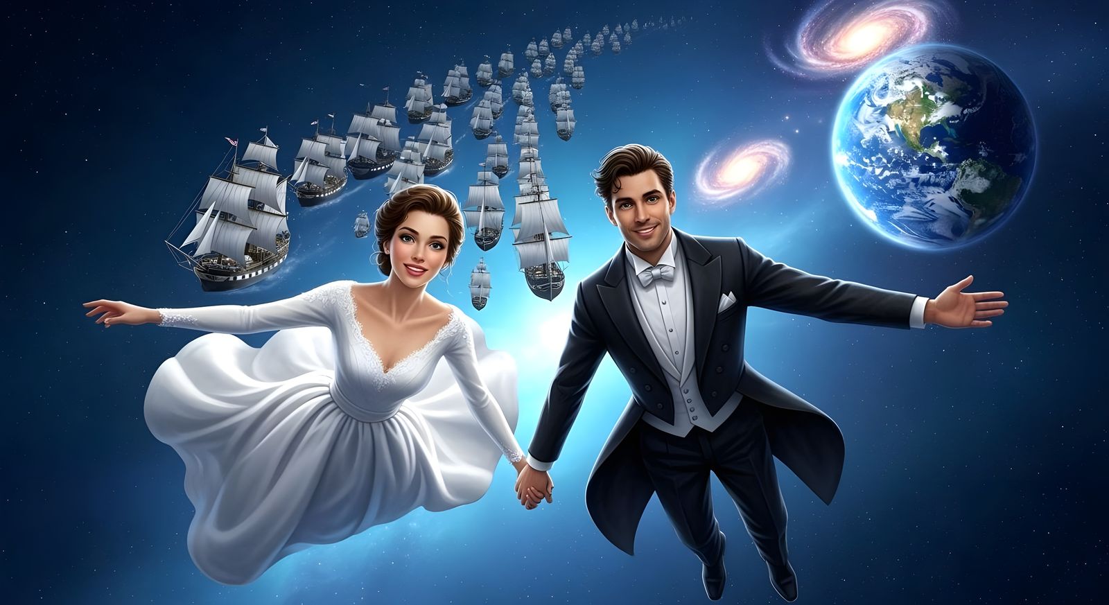 Celestial Wedding: A Cosmic Journey of Love