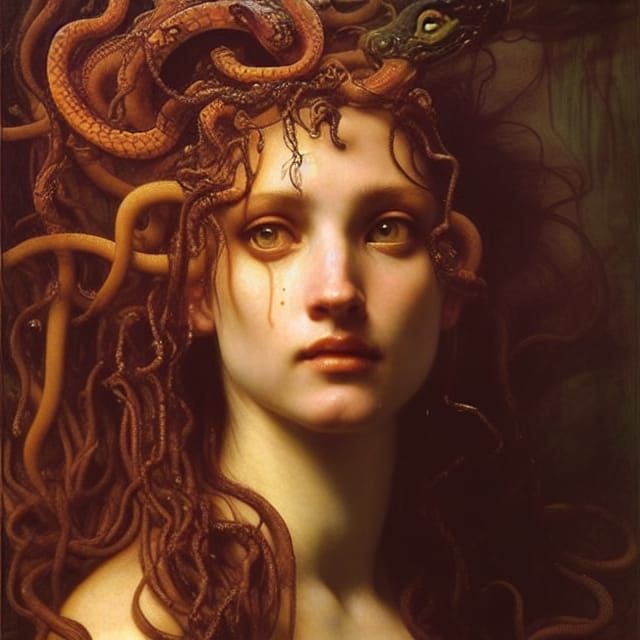 To meet God or Medusa face to face, even if it means risking everything human in myself. I dream of a hard and brutal my...