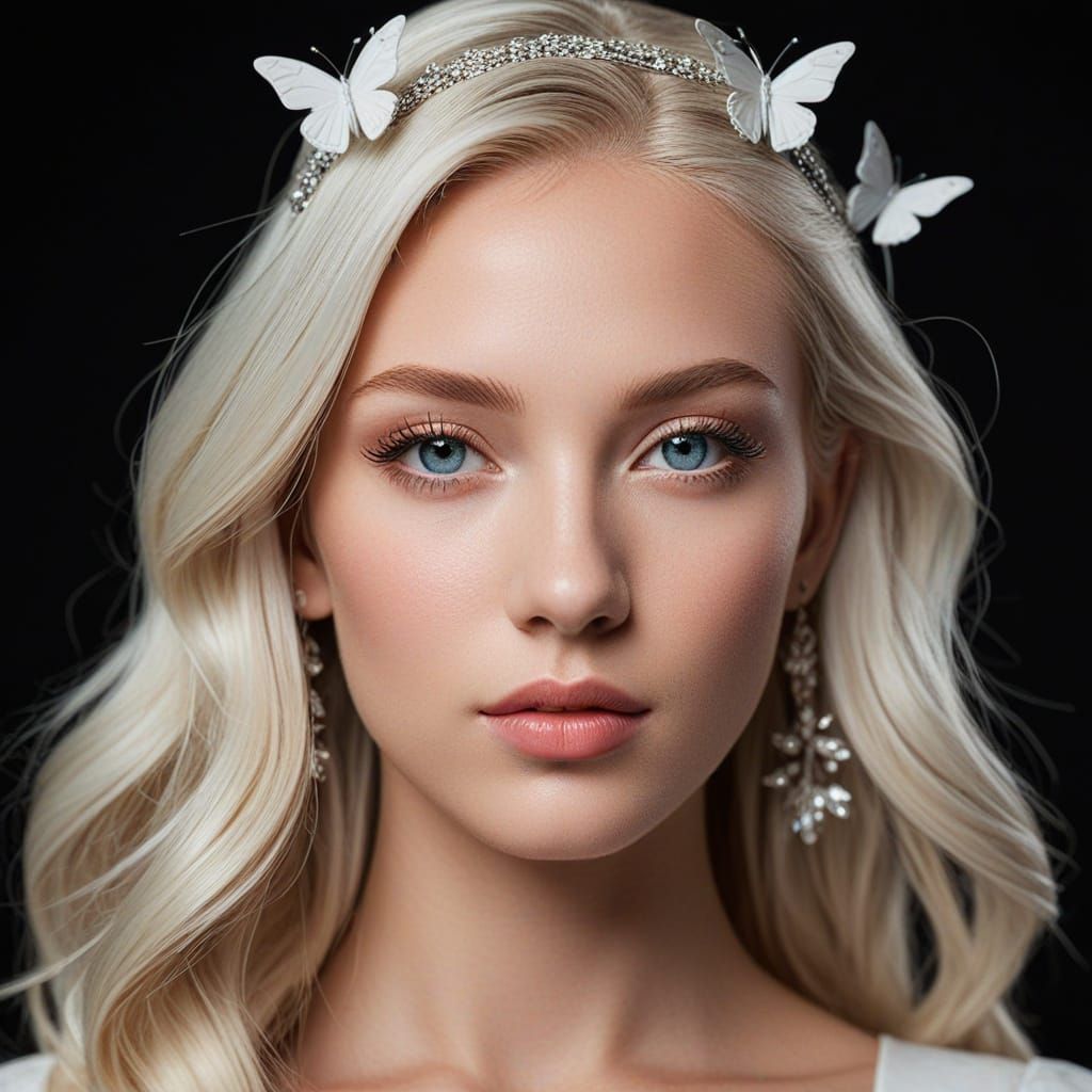 Elegant Portrait of Tippi in Radiant, Prismatic Colors