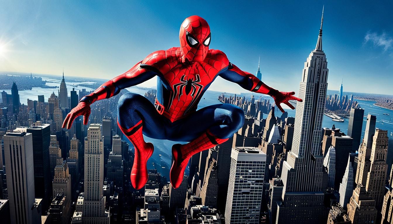 Spider-Man Swings Through New York City