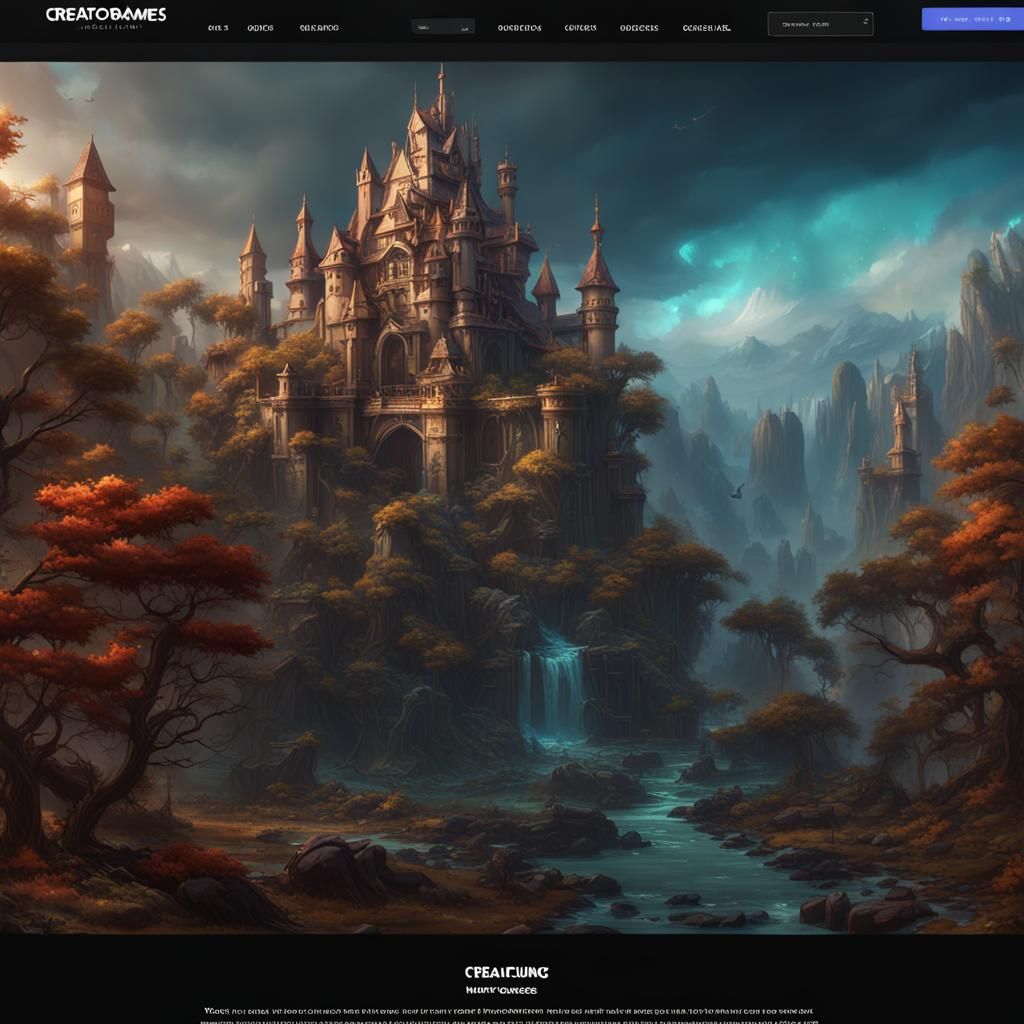 Fantastical Castle Concept Art in Deep Color