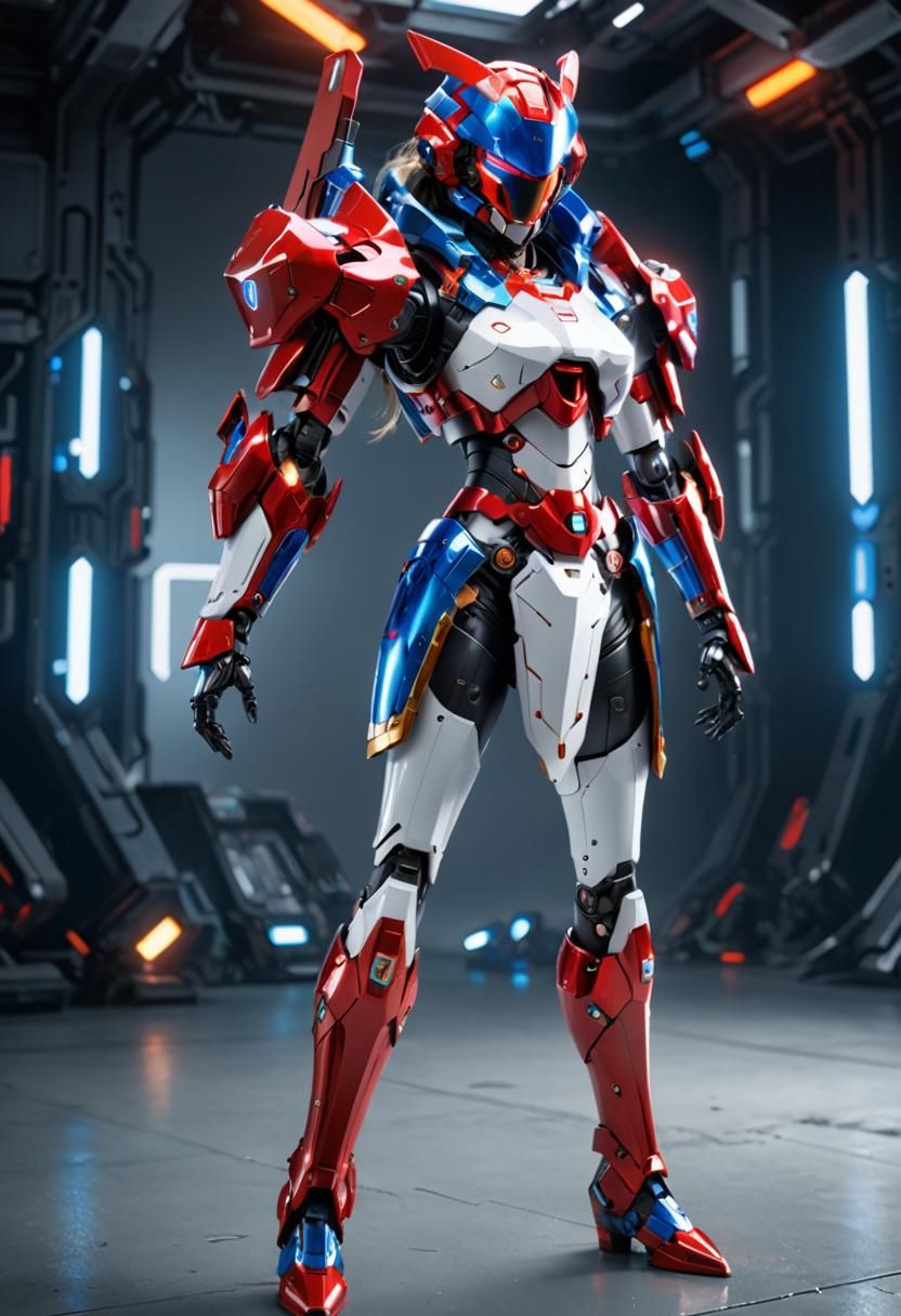 Nintendo Switch Girl in Sci-Fi Armor Concept Art