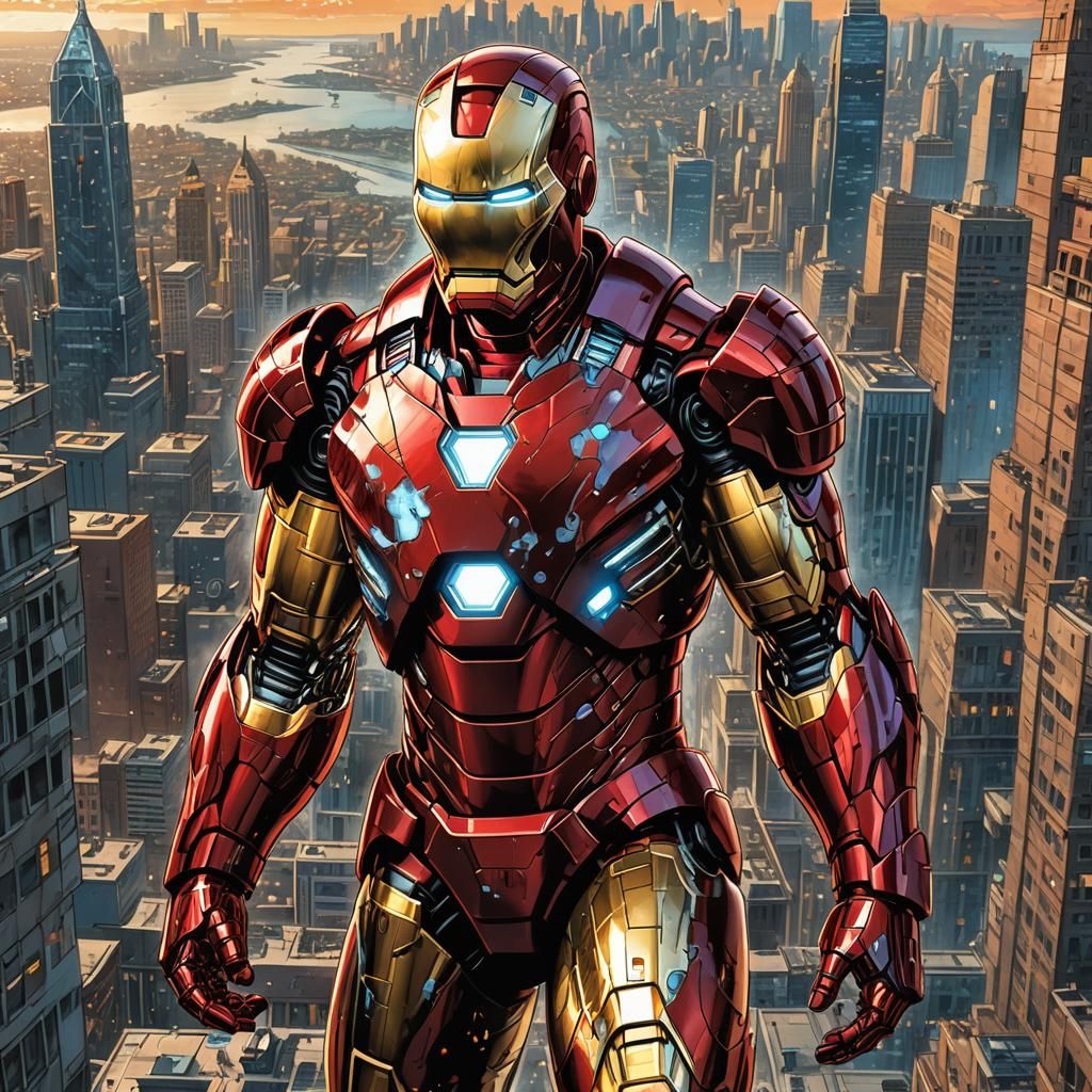 Iron Man Breaks the Fourth Wall in Comic Book Art