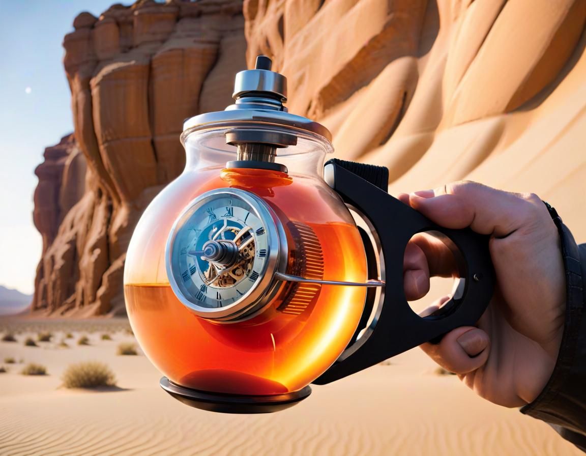 Time Travel Tachyon Infuser in Sci-Fi Desert