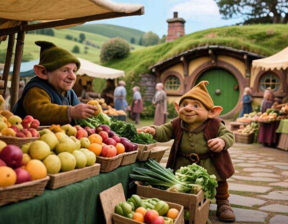 Hobbiton Market Day: Fresh Produce Abounds