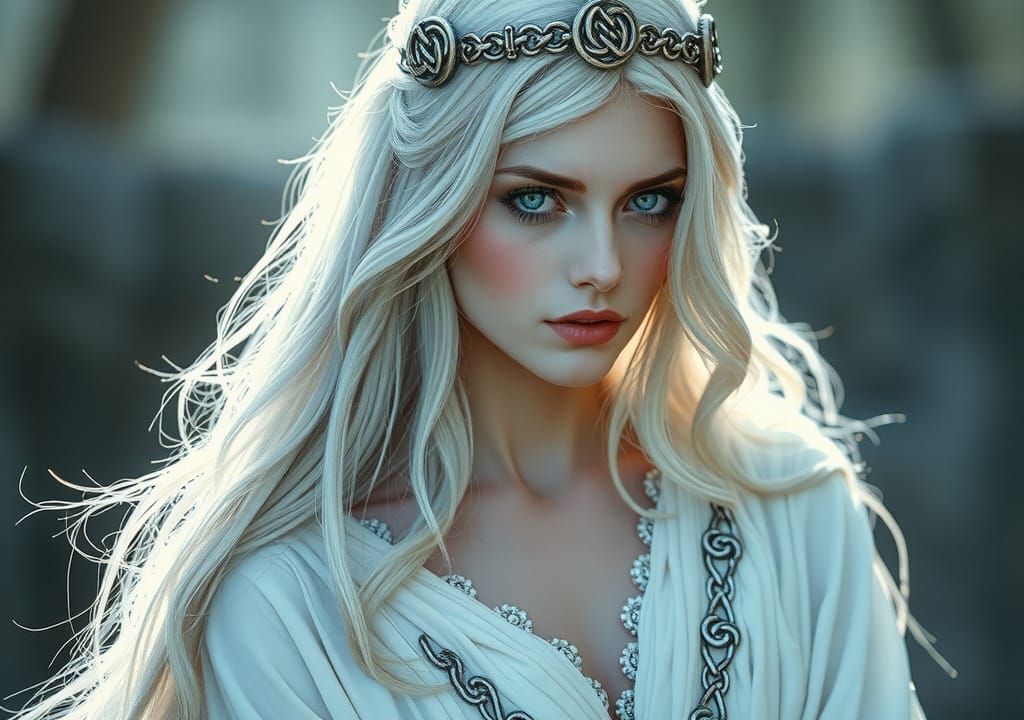 Arianrhod: Celtic Goddess in Ethereal Light