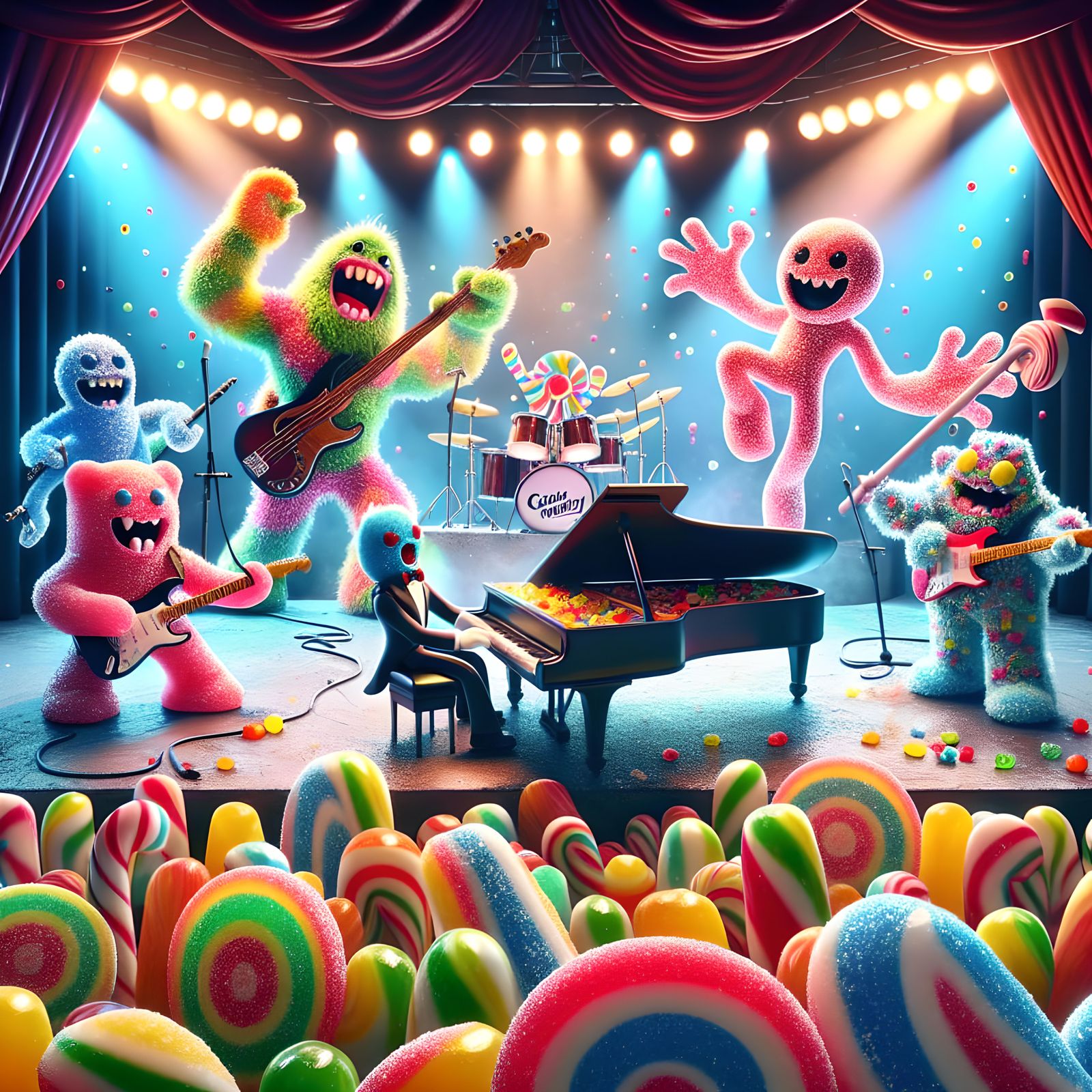 Candy Monster Rock Band Concert