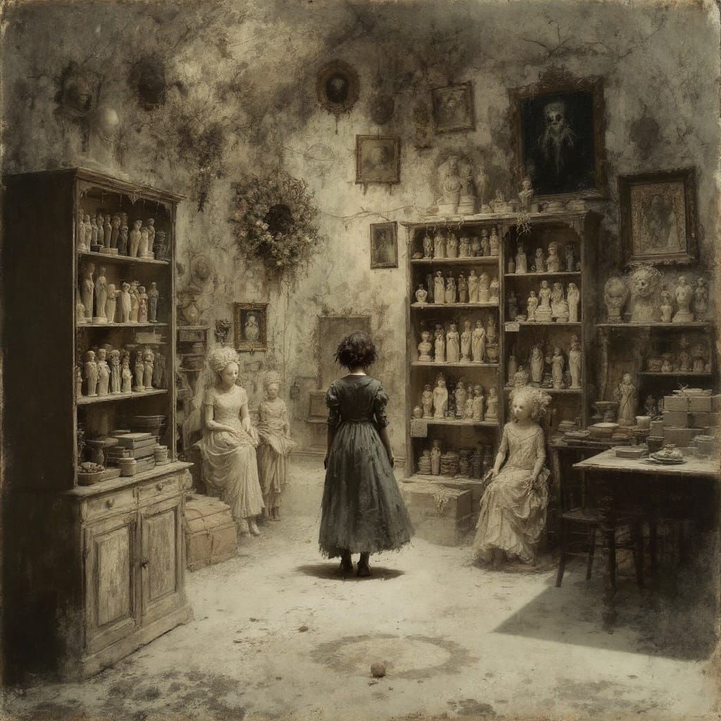 Eerie Votive Statue Haunting in a Secluded Abandoned House