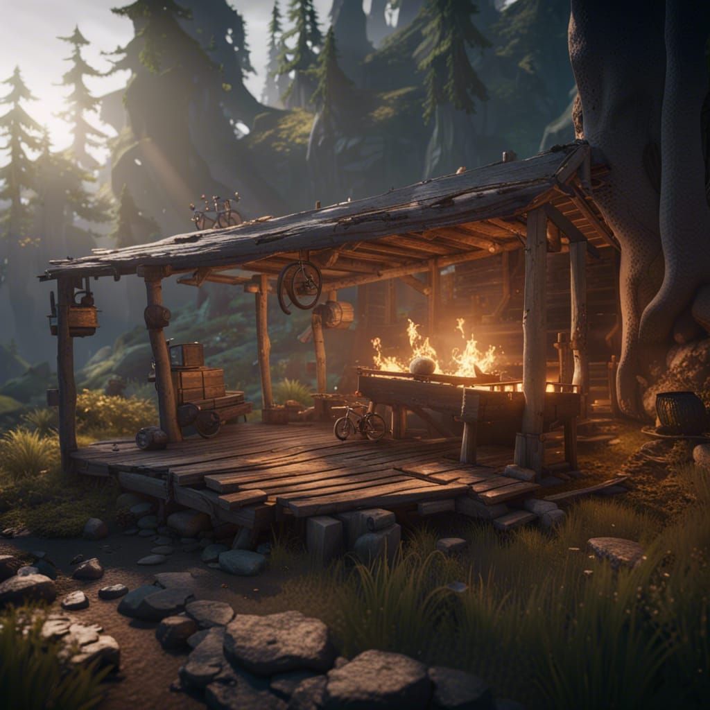 Off-Grid Life in Stunning 3D Game Cinematic Style