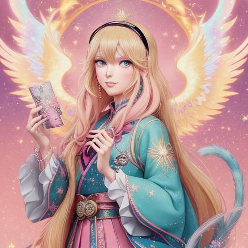 Anime Tarot Reader Celebrates with Taylor Swift