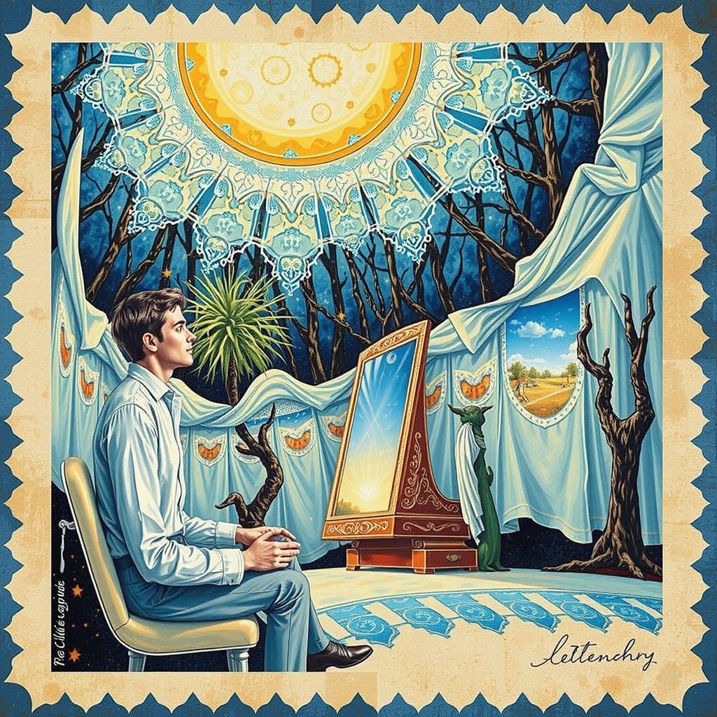 AI Generated Portrait of a Complex Personality