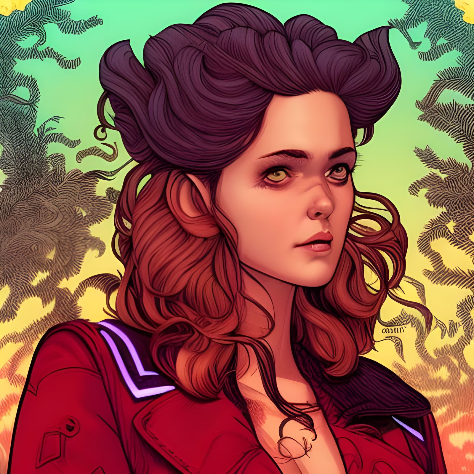 Burdock in Comic Book Art Style