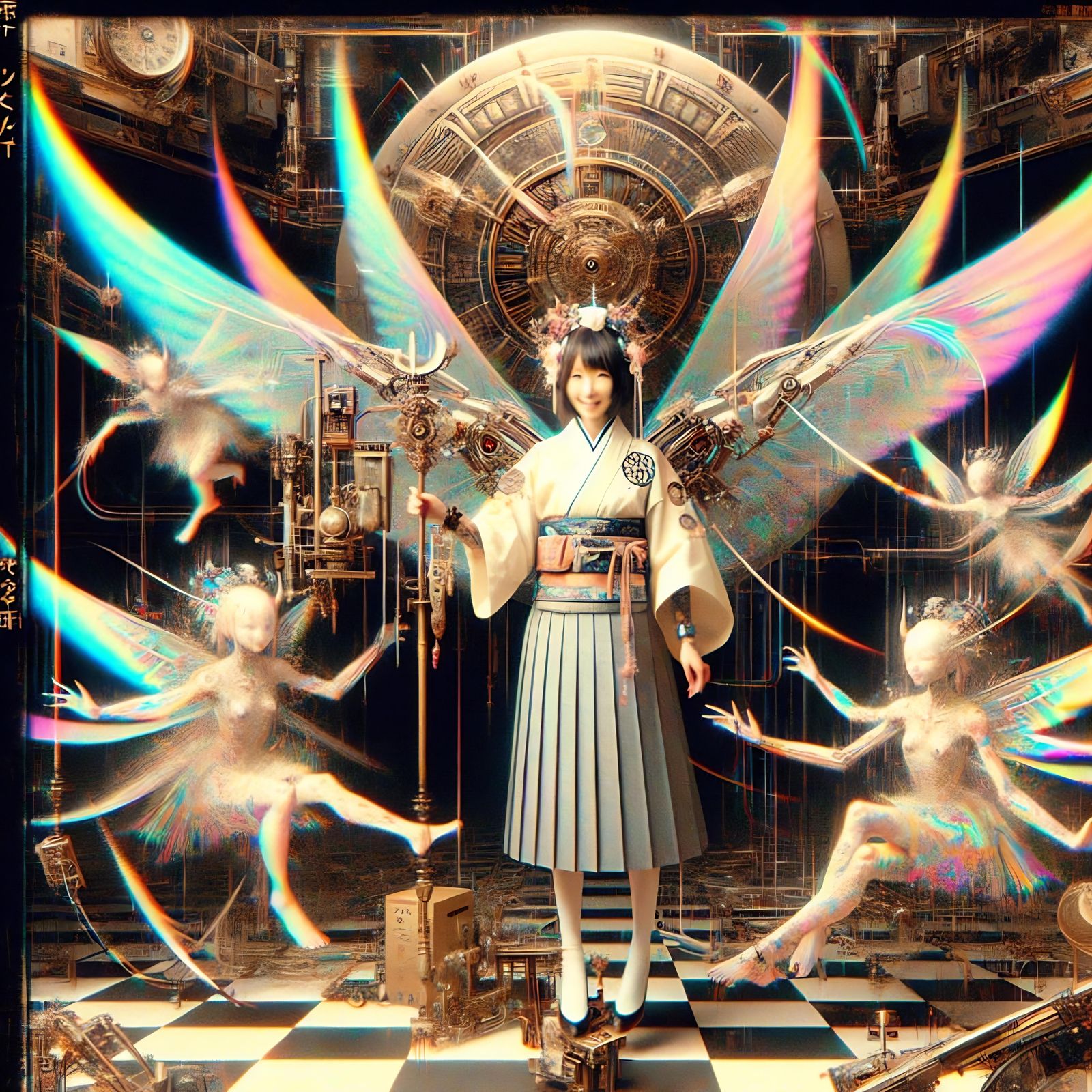 Arcticpunk Figure in Glitching Stargate Scene