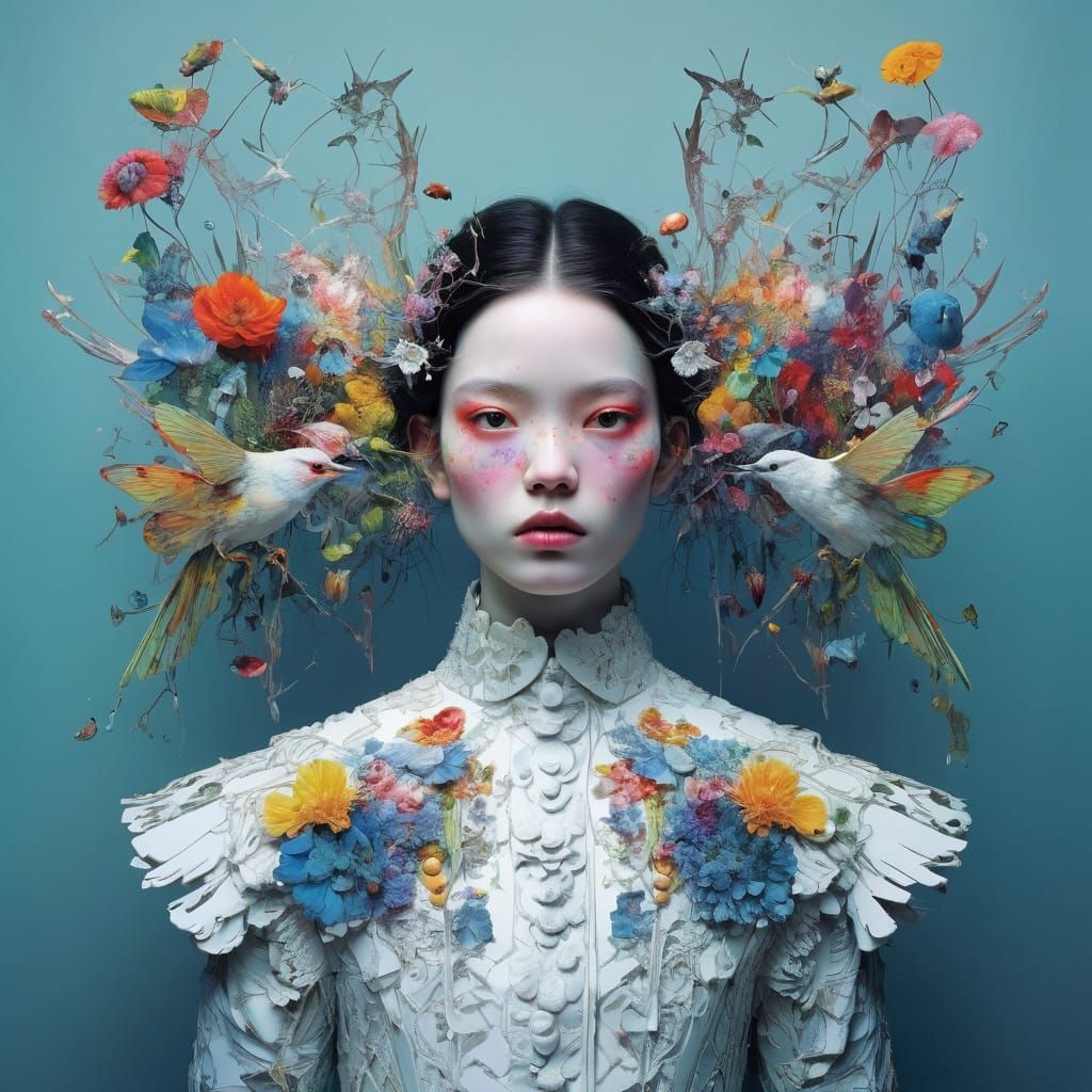 Entangled Mysterious Scene in Fantasy Illustration Style