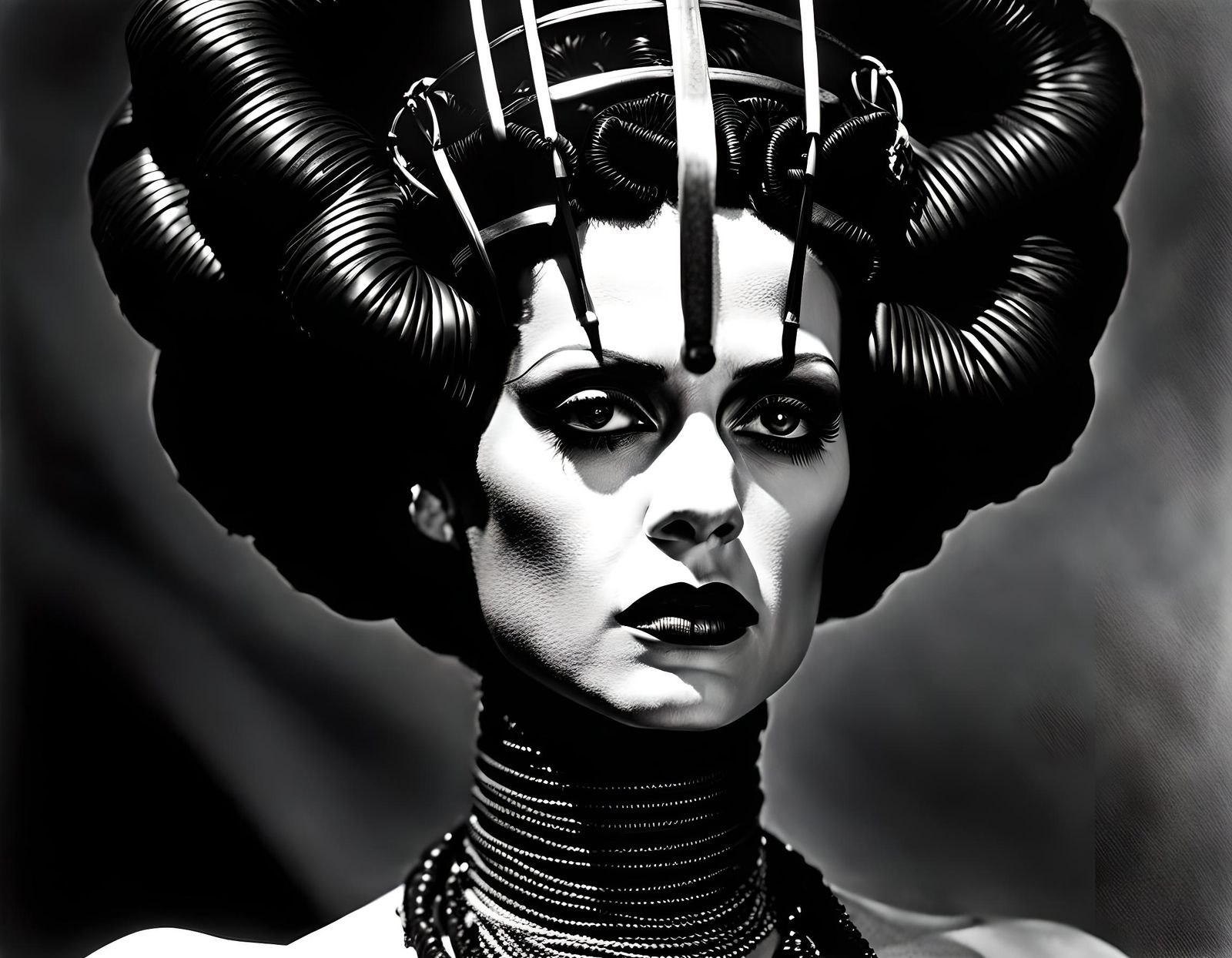 Bride of Frankenstein Noir Portrait