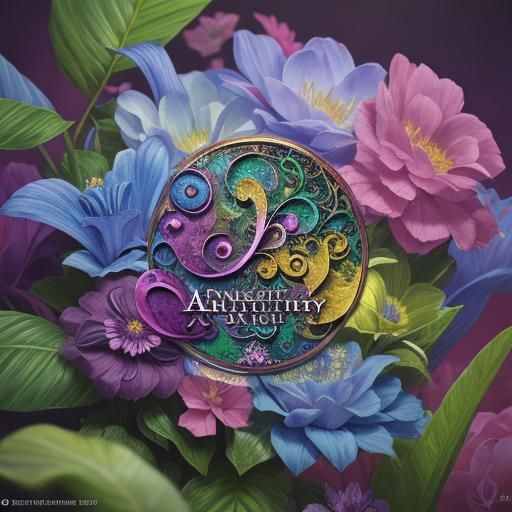 Lush Botanical Illustration in a Fantasy Art Style