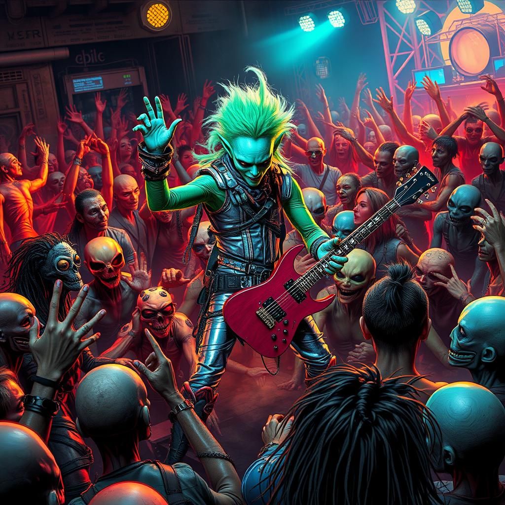 M.I.W as alien rocker