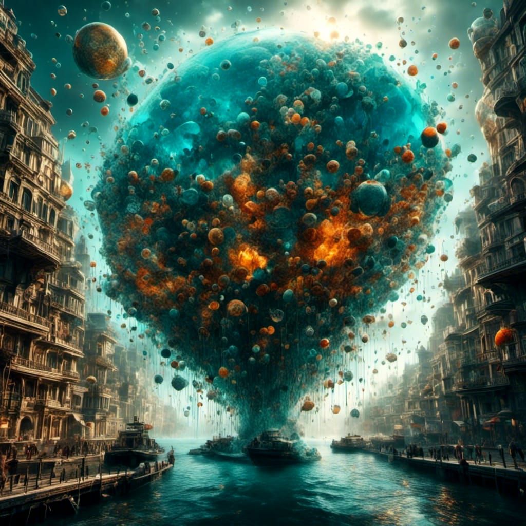 Hyperrealistic Siren with Portal Eyes