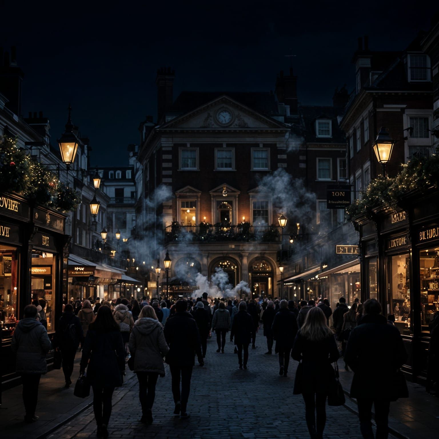 Covent Garden Buzz Captured in Cinematic Film Still