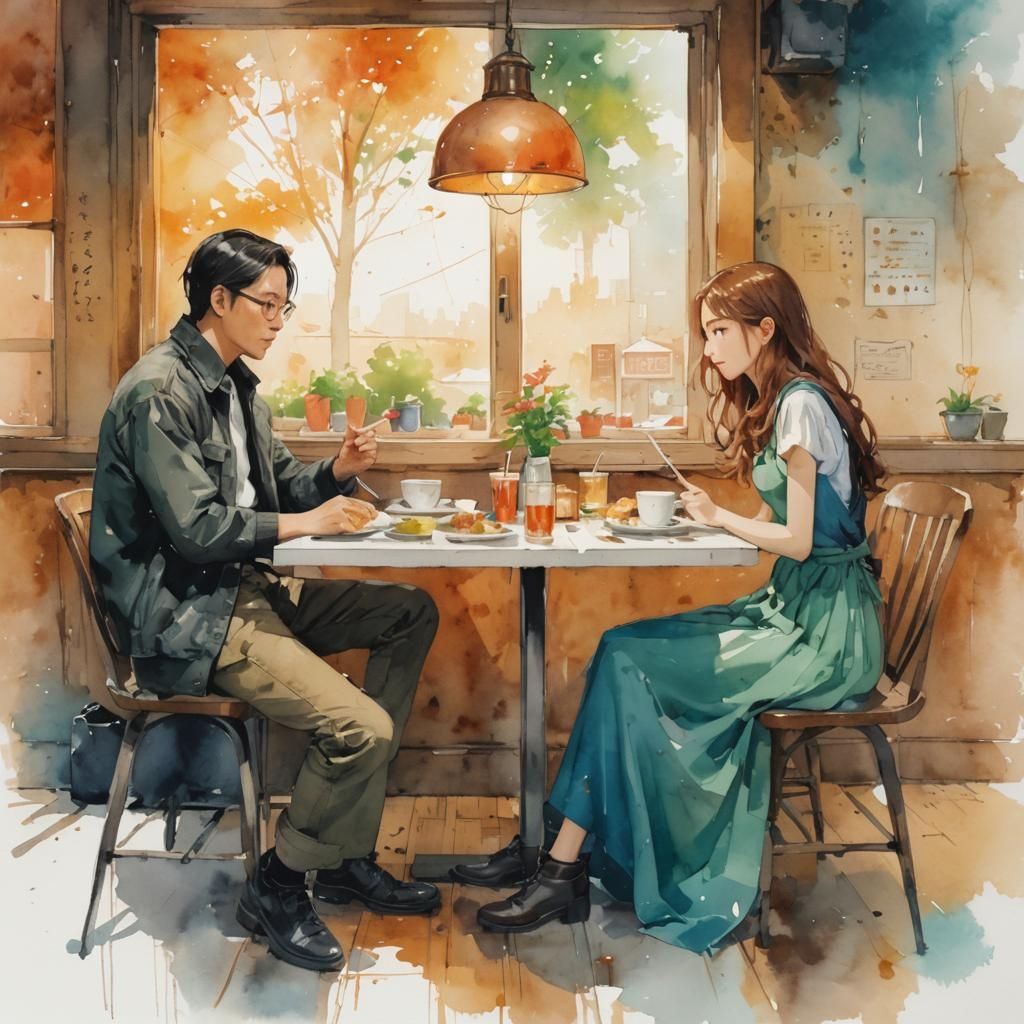 Math Girl and Artist AI Plan Story