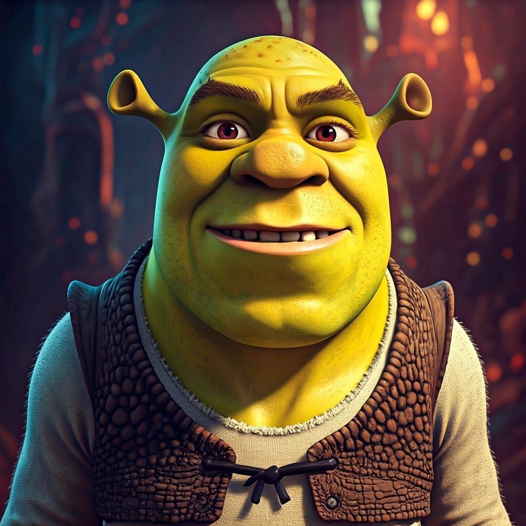 Shrek Minion Hybrid in Fantasy Concept Art