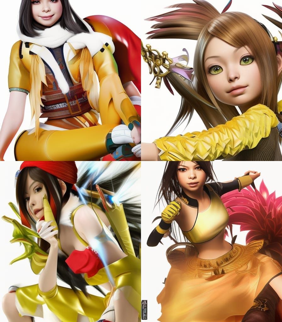 Final Fantasy Character in Toshiaki Mori Style