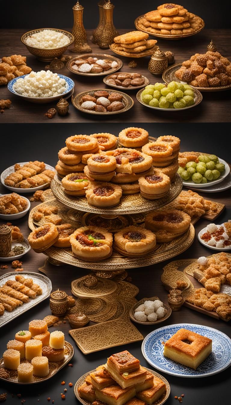 Family Prepares Eid al-Fitr Feast in Splash Art