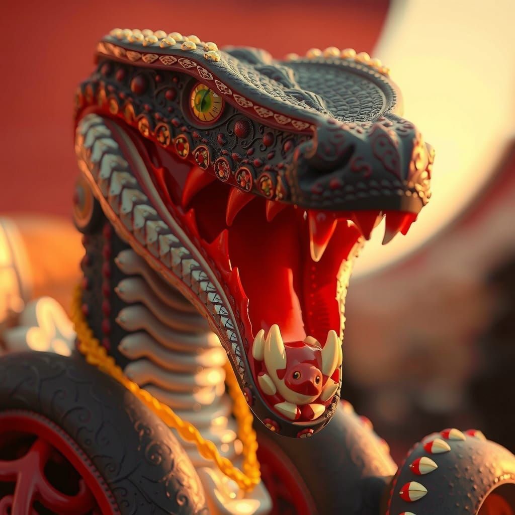 Cosmic Autumn Landscape in Photorealistic 3D Style