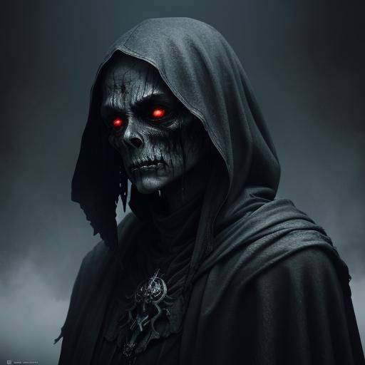 Eerie Shadow Figure in Dark Fantasy Style