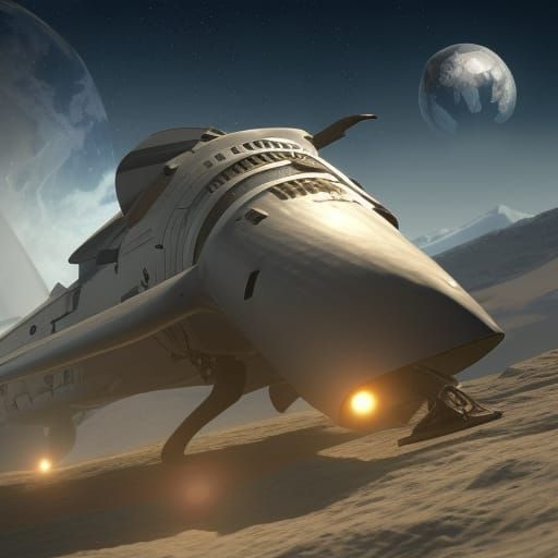 Last Spaceship Leaving Earth in Cinematic 3D