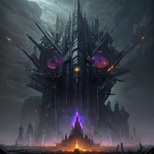 Star Archer and Golden Apple, Dark Fantasy Art