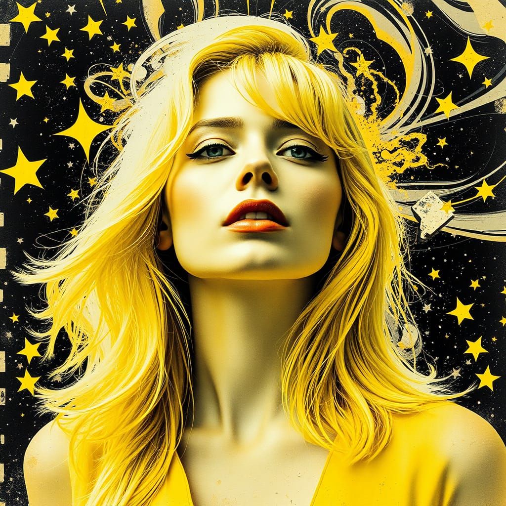 Avant-Garde Portrait in Dadaist Photomontage Style