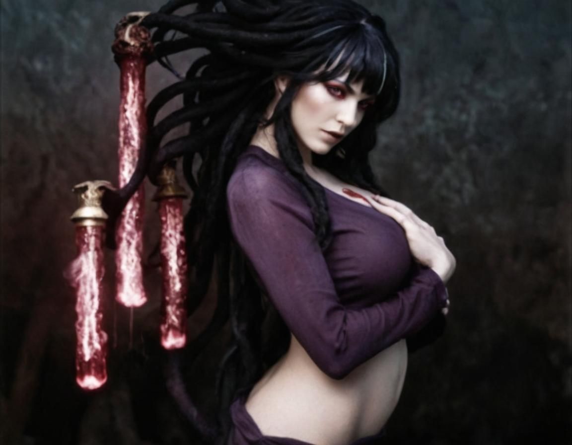 Photorealistic Portrait of a Woman in Gown