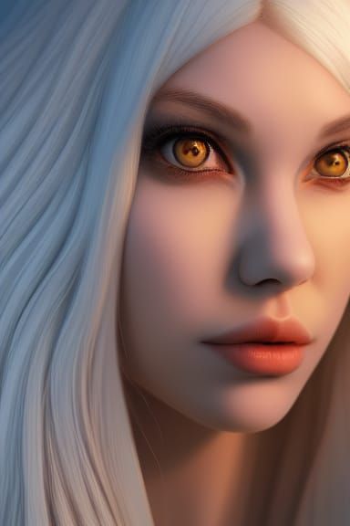 Detailed Bunnygirl Portrait with Volumetric Lighting