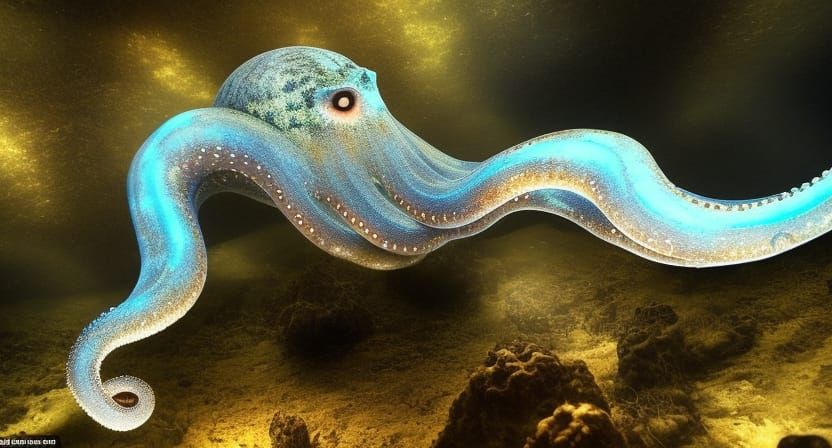 Krin: Translucent Creature with Bioluminescent Spots