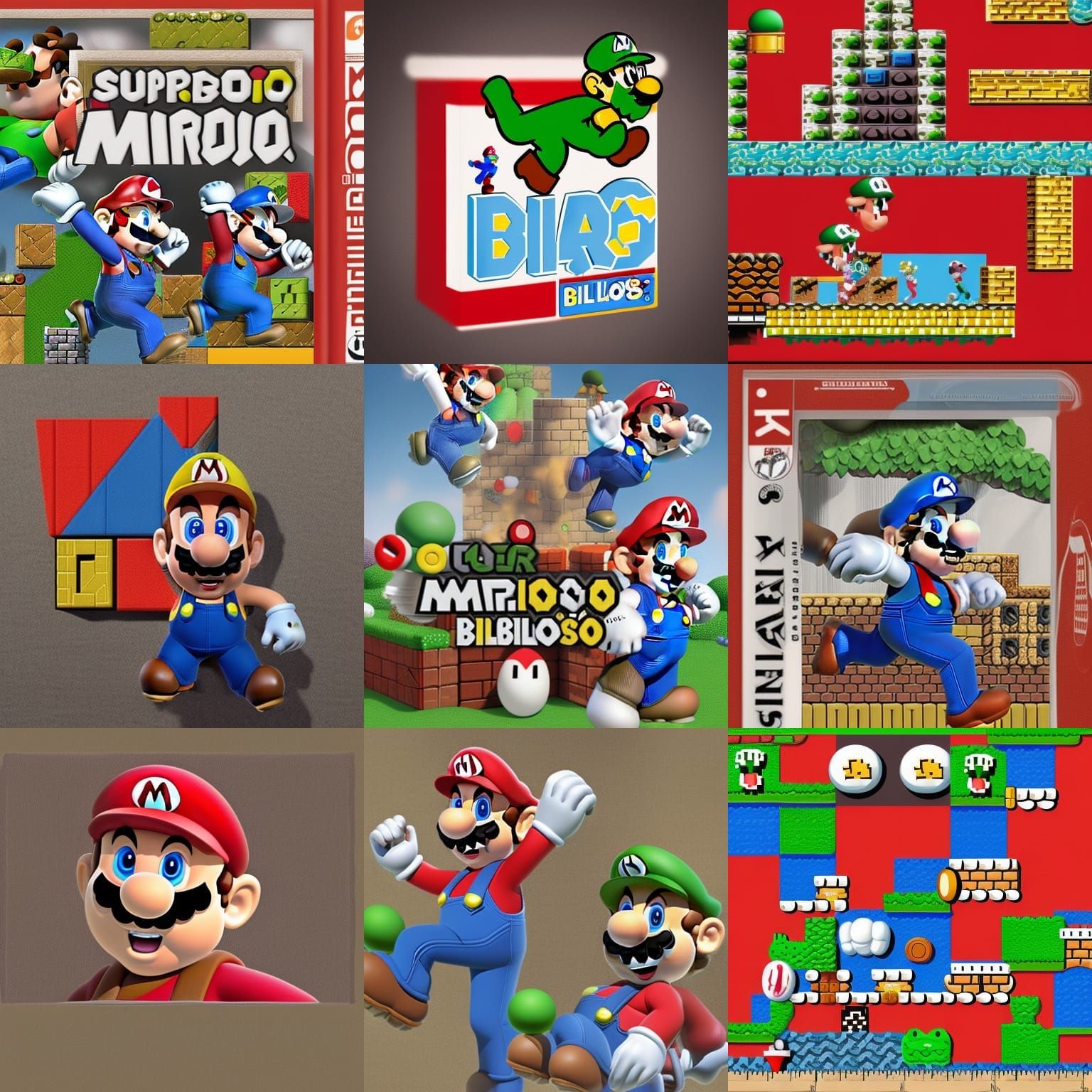 Super Mario Bros. Biluigi AI Image