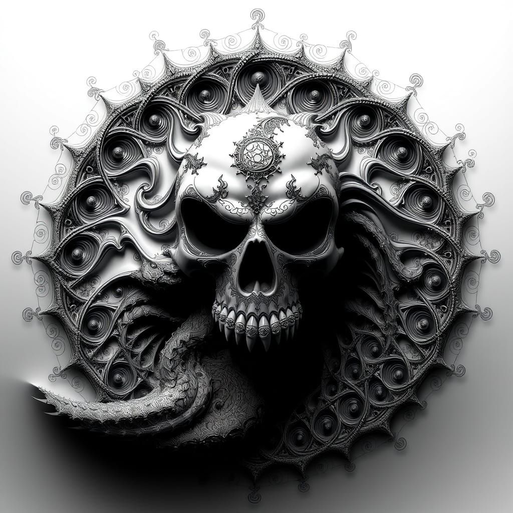 Fractured Cosmic Awakening in Abstract Vector Art