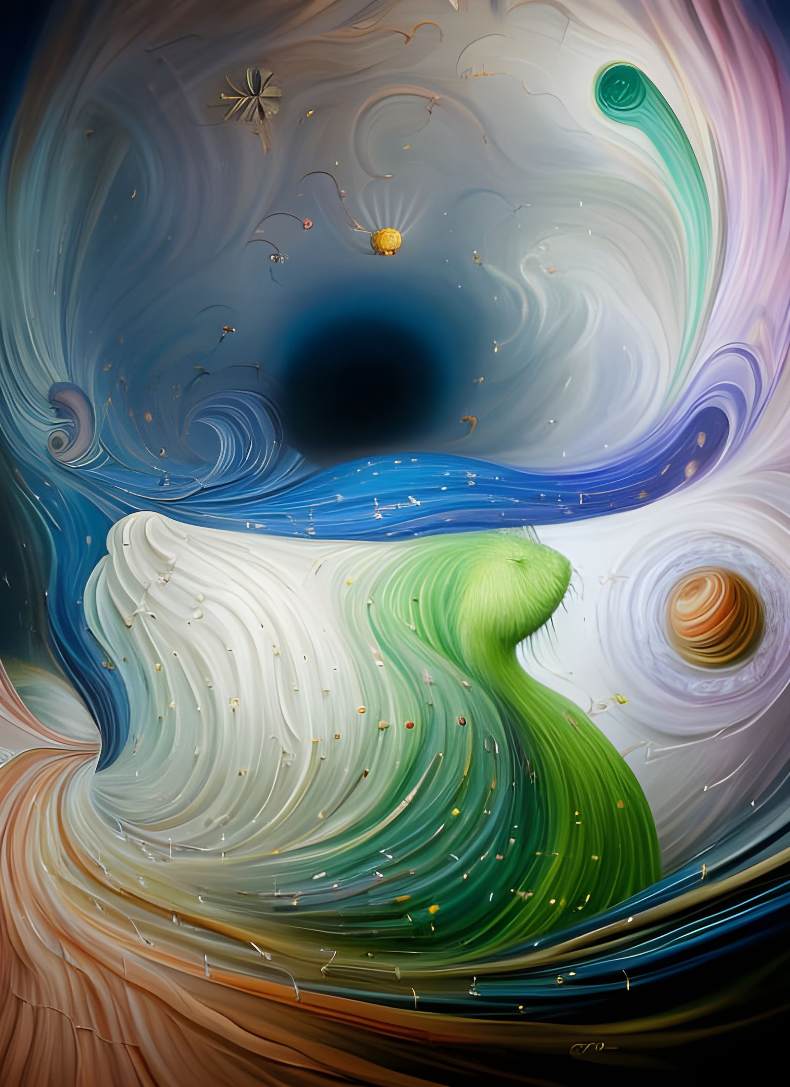 Dreamlike Abstract Illusionism with Light Rays