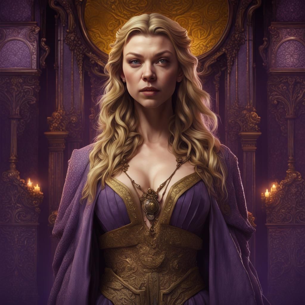 Natalie Dormer Portrait in Dark Fantasy Style
