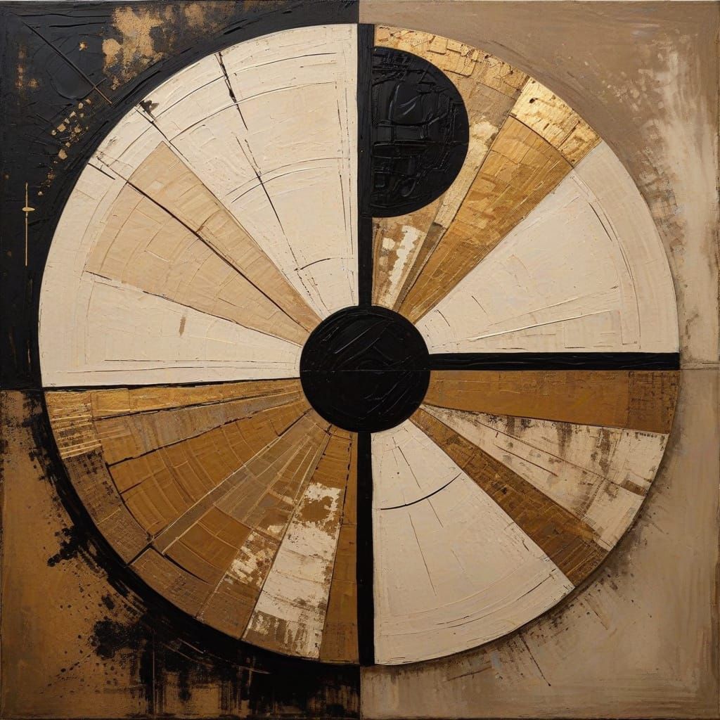 Geometric Minimalism in Warm Earth Tones