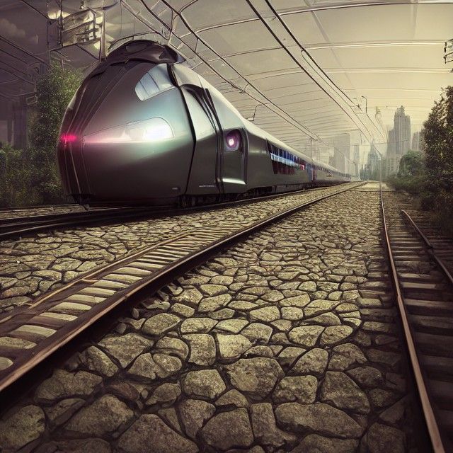 Futuristic Train in Photorealistic 8K Octane Render