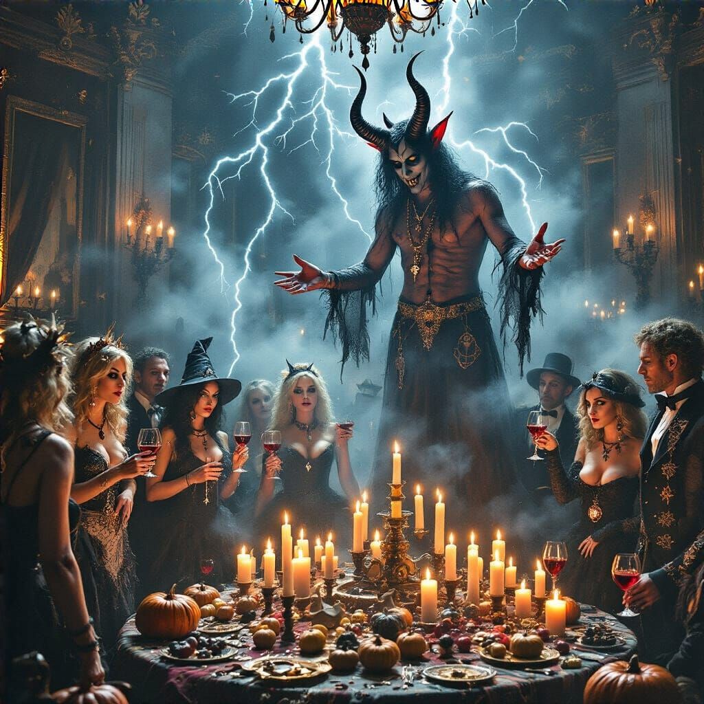 Halloween Party with Pan and Celebrities