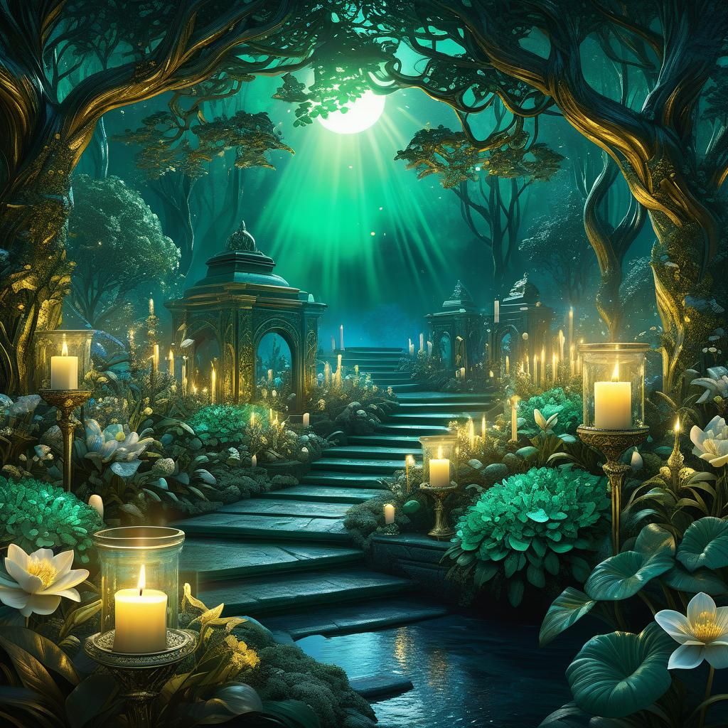 Midsummer's Eve Fantasy in Hyperdetailed Digital Art