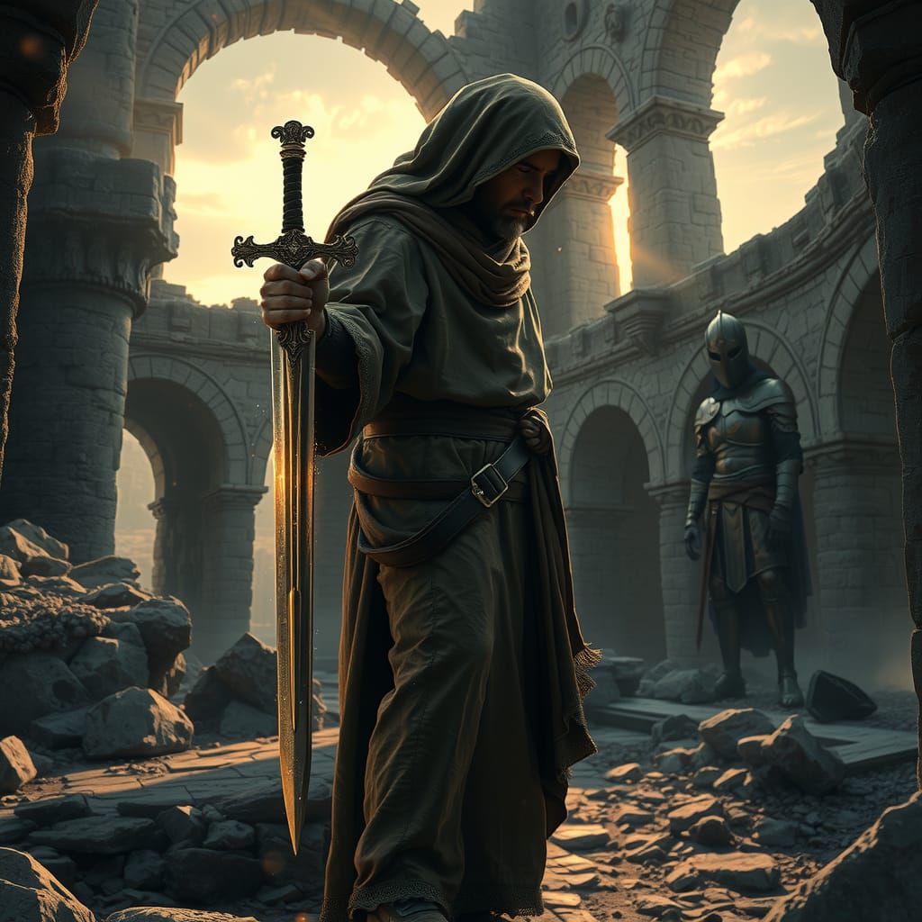 Peasant Finds Sword in Ancient Castle Ruins