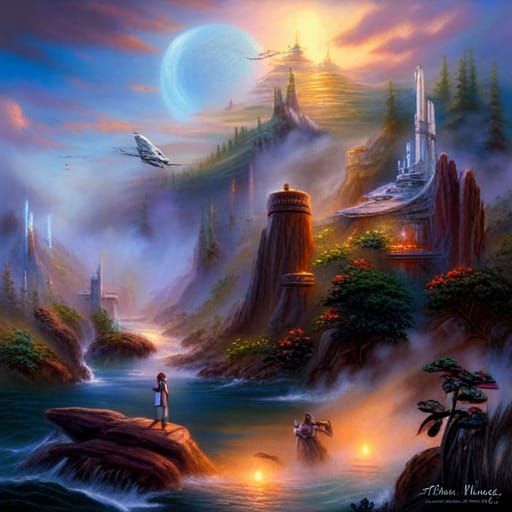 Ethereal Star Wars Fantasy in Luminist Style