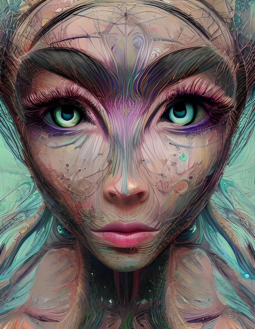 Jupiter Goddess Woman: Hyperdetailed Digital Art
