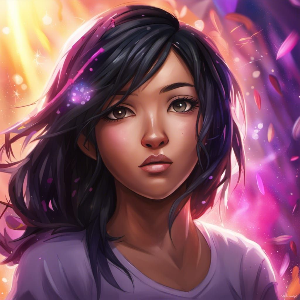 Hyperrealistic Aphmau Concept Art with Dramatic Lighting