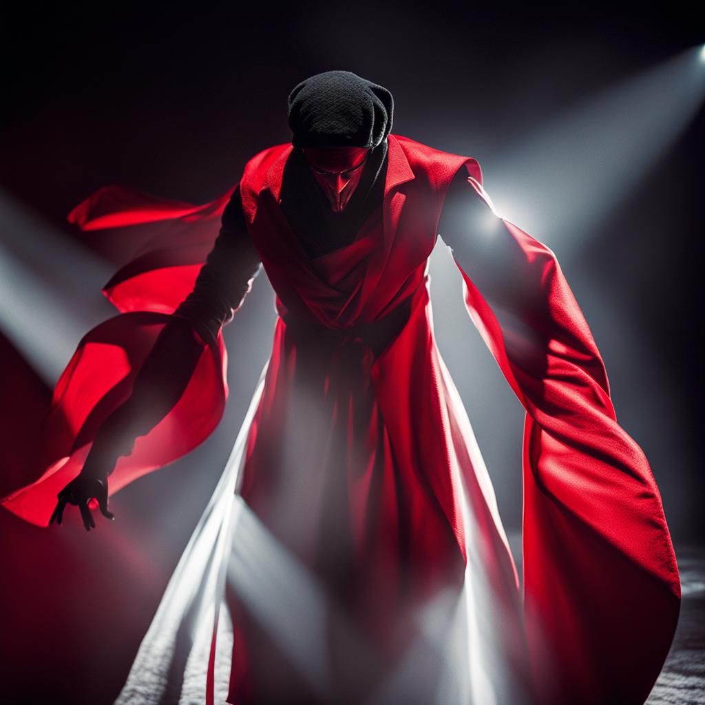 Epic Cinematic Portrait: Mysterious Figure Emerges from Dark...