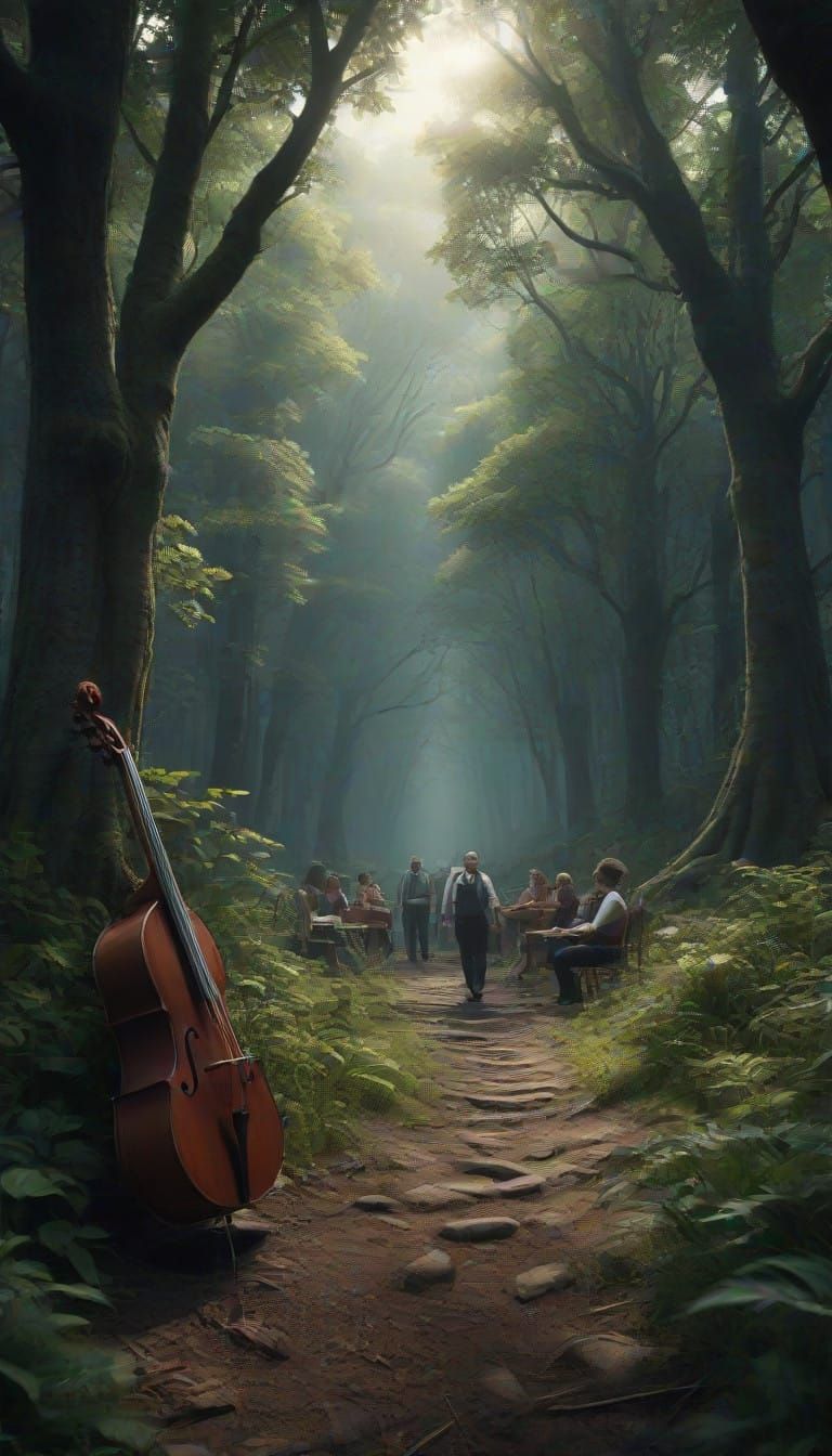 Rockabilly Choir Performs in a Majestic Glade